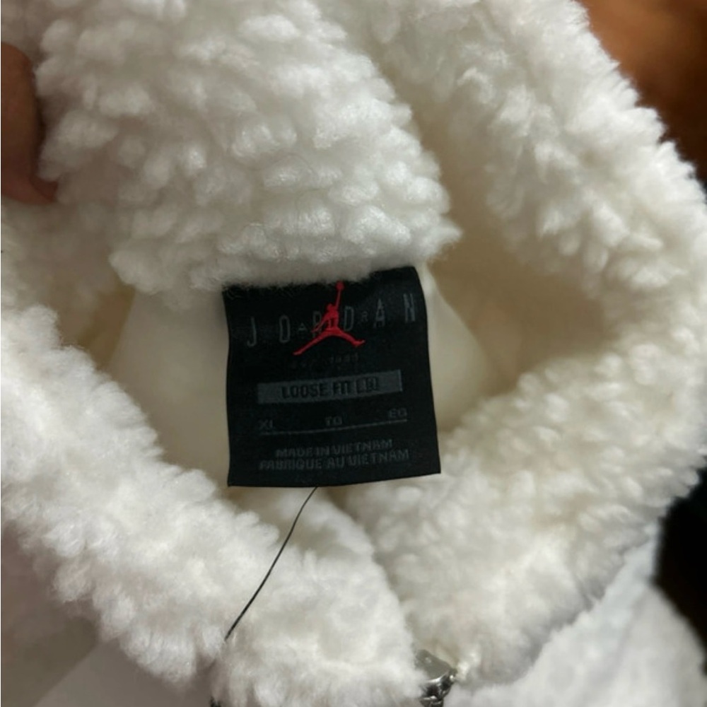 Jordan White Sherpa Jacket